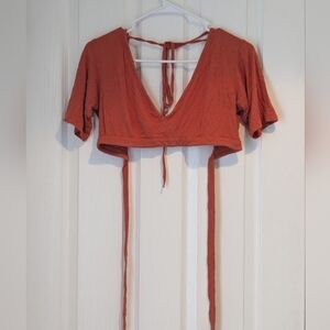 Handmade Comfy Class Choli - Pumpkin (M)